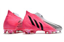 Chuteira Adidas Predator Edge+ FG - Branco e rosa - Imperial Outlet 
