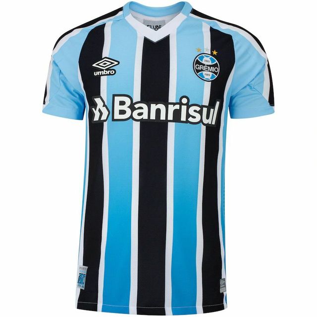 Camisa Grêmio I 2022/23 Azul e Preta - Masculino