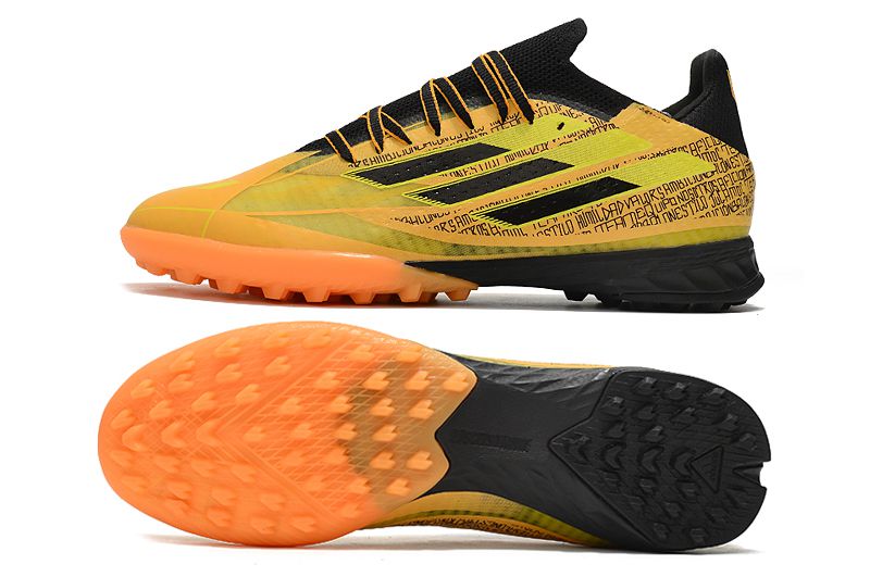 Chuteira Adidas X SpeedFlow .1 TF Society - Amarelo/Preto
