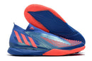 Chuteira Adidas Predator Edge.1 IC - Azul e Laranja - Imperial Outlet 