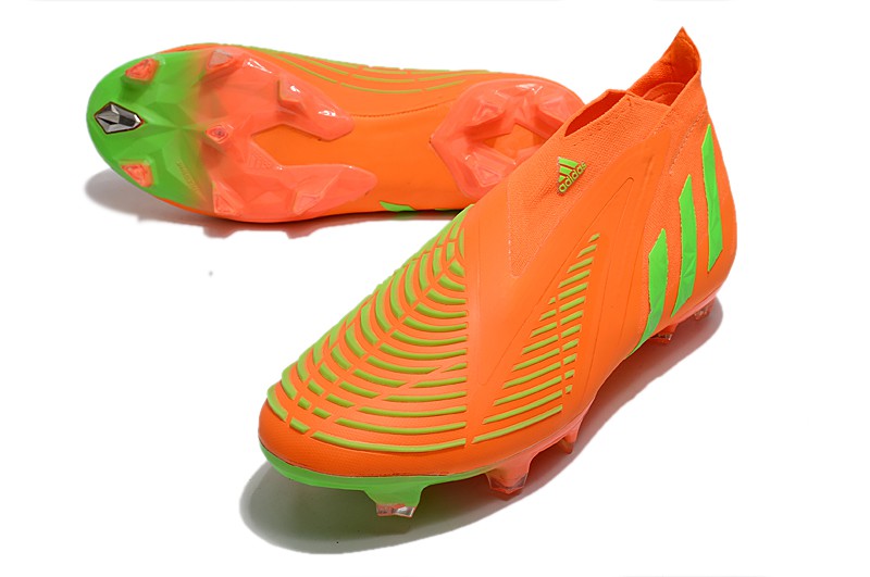 Chuteira Adidas Predator Edge+ FG - Laranja e Verde