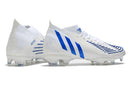 Chuteira Adidas Predator Edge.1 FG -Branco e Azul - Imperial Outlet 
