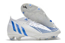 Chuteira Adidas Predator Edge.1 FG -Branco e Azul - Imperial Outlet 