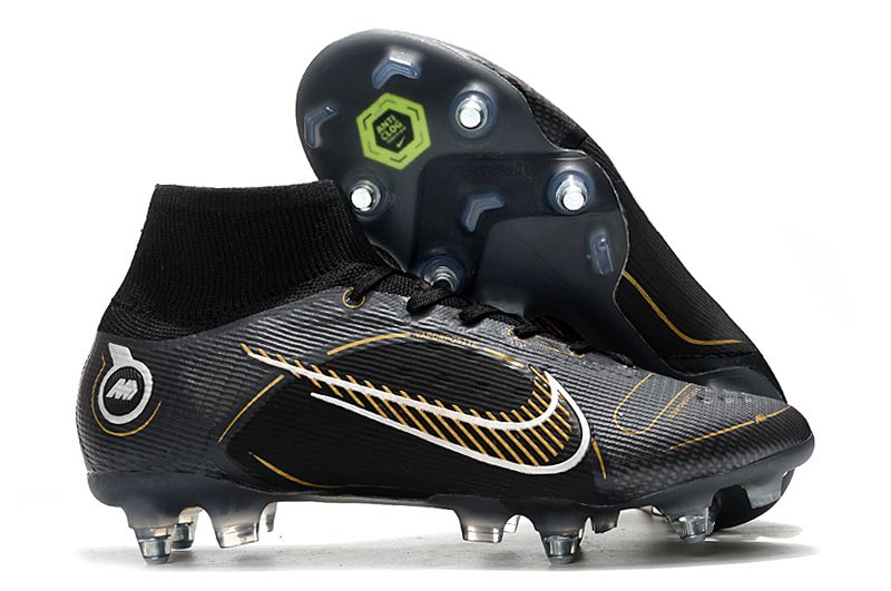 Chuteira Nike Mercurial Superfly 8 Elite SG Trava Mista - Preto