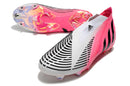 Chuteira Adidas Predator Edge+ FG - Branco e rosa - Imperial Outlet 