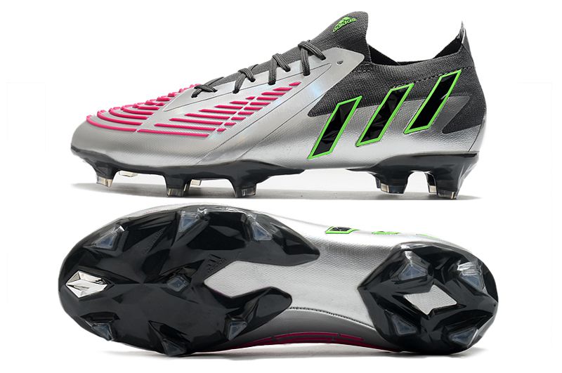 Chuteira Adidas Predator Edge.1 low FG - Cinza