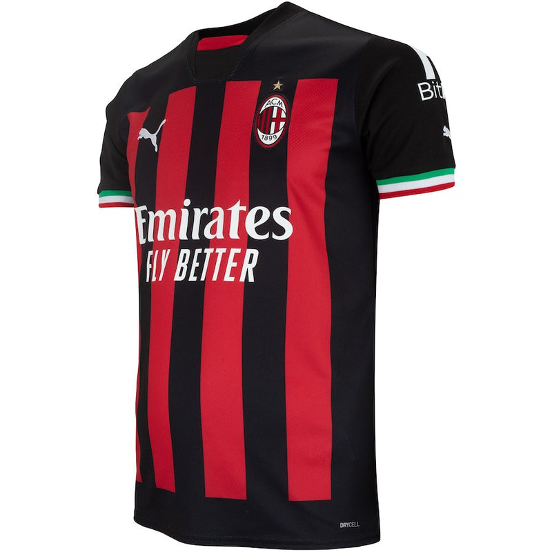 Camisa Milan I 22/23 Vermelha e Preto - Masculino