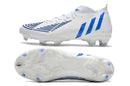 Chuteira Adidas Predator Edge.1 FG -Branco e Azul - Imperial Outlet 