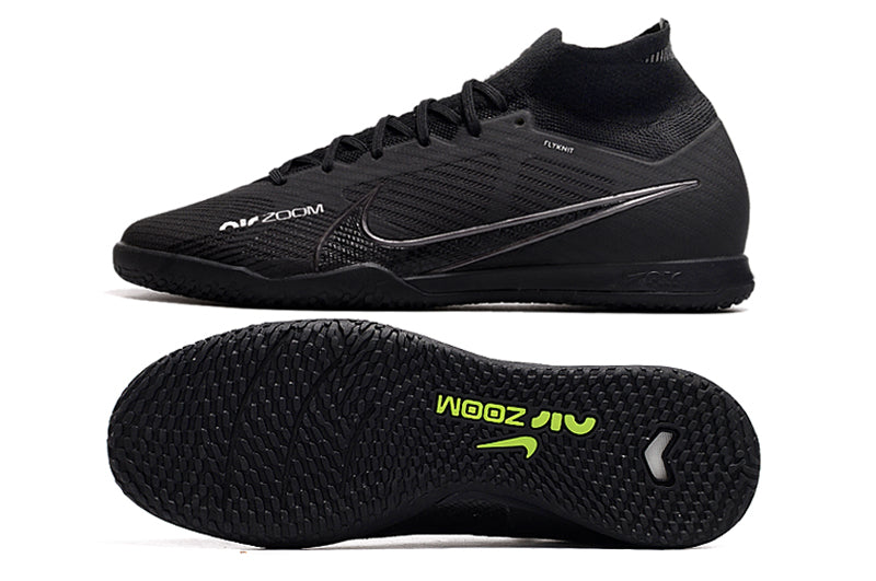 Chuteira Nike Futsal Air Zoom Mercurial Superfly 9 Elite IC - Preto