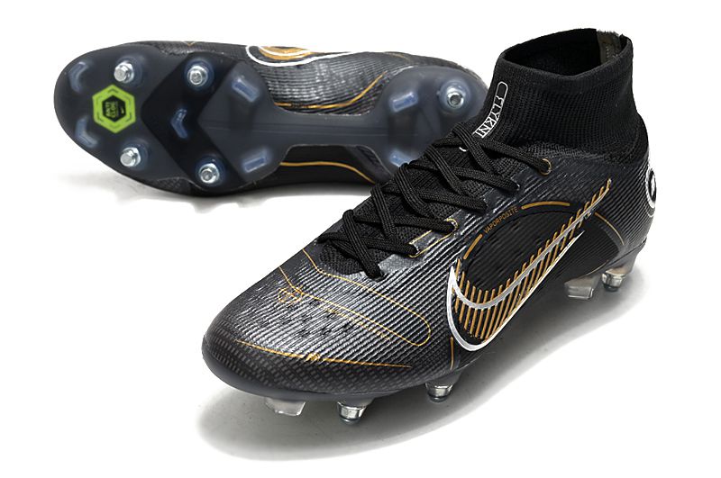 Chuteira Nike Mercurial Superfly 8 Elite SG Trava Mista - Preto