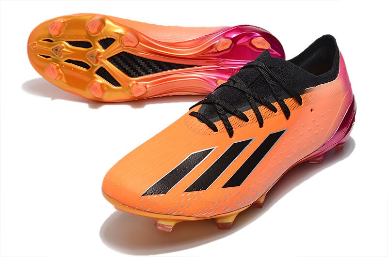 Chuteira Campo Adidas X SpeedPortal.1 FG - Laranja/Rosa