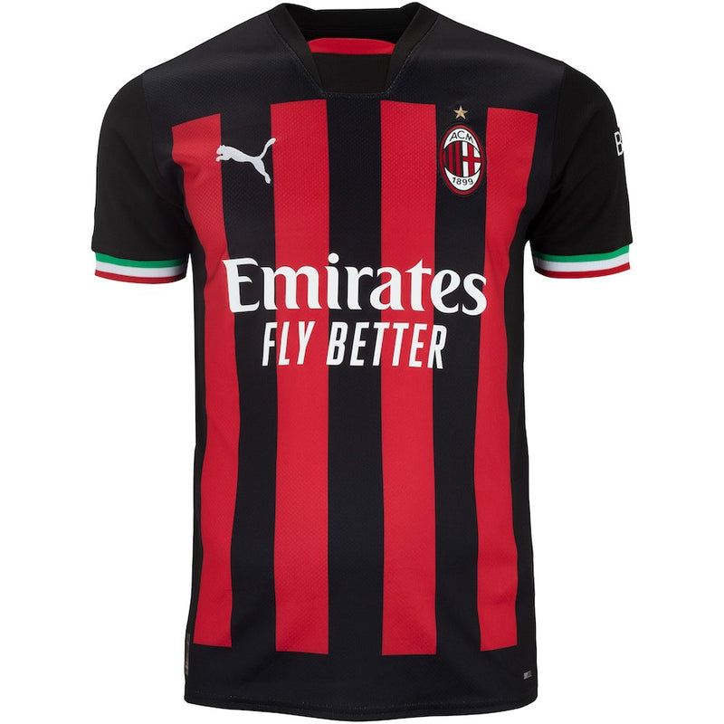 Camisa Milan I 22/23 Vermelha e Preto - Masculino