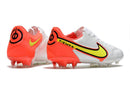 Chuteira de Campo Nike Tiempo Legend 9 Elite FG - Branco/Laranja - Imperial Outlet 