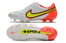 Chuteira de Campo Nike Tiempo Legend 9 Elite FG - Branco/Laranja - Imperial Outlet 