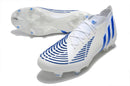 Chuteira Adidas Predator Edge.1 FG -Branco e Azul - Imperial Outlet 